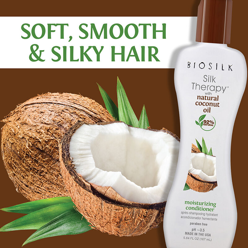 Silk Therapy With Natural Coconut Oil Moisturizing Conditioner - 5.64 Ounces, , large image number null